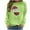 Green, variant on Christmas Sweatshirt for Women Crewneck Christmas Long Sleeve Shirt Holiday Party Pullover Tops