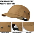 thumbnail image 6 of DOVACKA Short Brim 5 Panel Hat Quick Drying Baseball Cap for Men Women Lightweight Breathable Sports Hat Solid Color Dad Hat。Tanbrown, 6 of 9