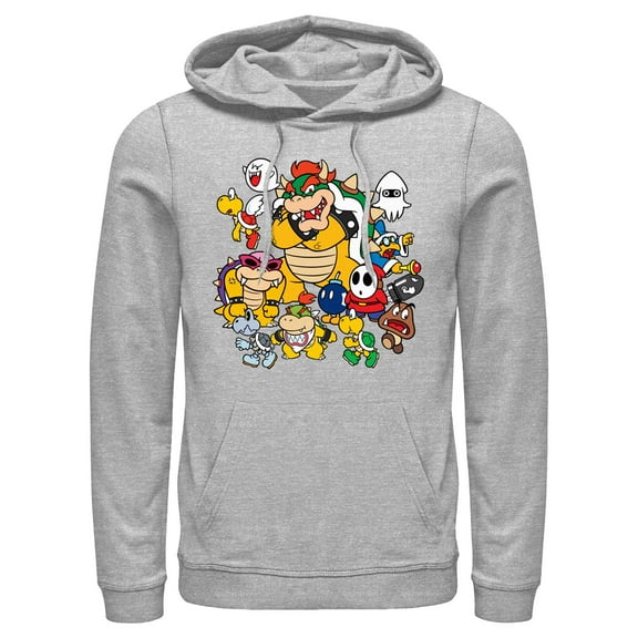 Men's Nintendo Villains Group Shot Pull Over Hoodie