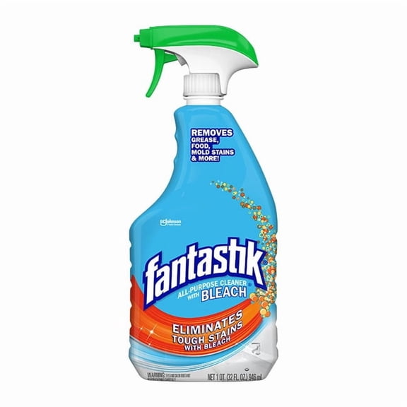 (8 pack) Fantastik All-Purpose Cleaner with Bleach, 32 Ounce Trigger Bottle