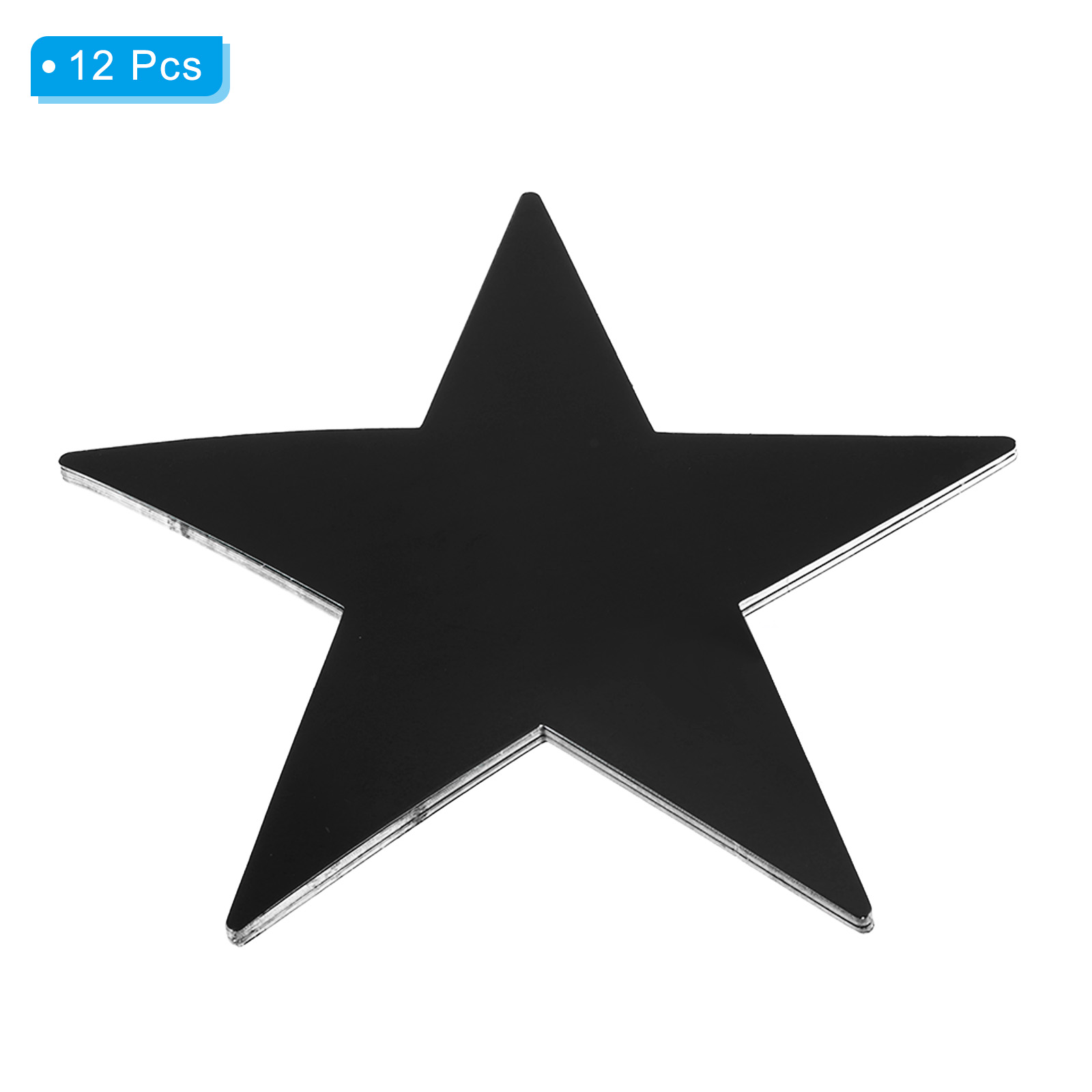 Unique Bargains Star Cutouts Double Printed Paper Stars for Classroom Decoration Black