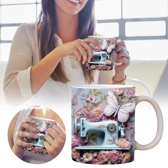 Taza de café de vidrio con doble pared aislante, asa y tapa para bebidas frías y calientes