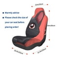 thumbnail image 3 of Wukai Cute Black Kitten Cartoon Full Set Car Seat Covers with Soft Padding Universal Auto Front Seats Protector and Cushion Mat, 3 of 5