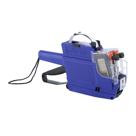 Handheld Price Tag Gun MX-6600 Dual-Line 10-Digit Labeler With 5 Volume Printing Paper Portable Price Tagging Tool