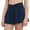 Navy blue, variant on Girls Children Sport Cross Solid High Waist Sport Tennis Skirt Work Active Skort