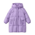 thumbnail image 6 of Hellosay Long Puffer Coat Girls Quilted Long Sleeve Hooded Jacket Winter Zip Up Tops Thick Casual Outwear with Pockets, 6 of 6