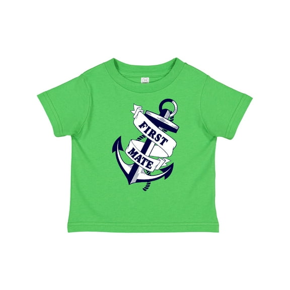 Inktastic First Mate with Anchor and Banner Boys or Girls Toddler T-Shirt