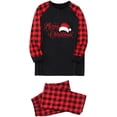 thumbnail image 3 of SPANBILT Pijamas navideños Conjuntos Familiares PJ con Letras y Cuadros Estampados Linda Camiseta de Manga Larga y Ropa de Dormir Inferior, 3 of 3