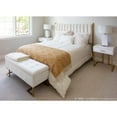 thumbnail image 6 of LumiSource Gold Steel, White Velvet Midas Storage Bench, 6 of 12