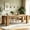 Brown, variant on Fnova 86.6" Extra Long Farmhouse Dining Table for 6-10 People, Large Wood Kitchen Table, Heavy Duty Dinner Table for Dining Room, Kitchen, Living Room, Restaurant, Family Gatherings