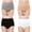 Dark Gray, variant on APEXFWDT Women's Cotton Underwear M-4XL,High Waisted Ladies Panties Full Coverage Briefs Comfy Soft Seamless Panties 4 Pack (Regular & Plus Size)