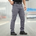 thumbnail image 6 of Tactical Cargo Pants for Men Water Resistant Hiking Work Pants with Multi Pockets Ripstop Construction Pant Big and Tall Size S-3XL Gray, 6 of 9