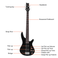 thumbnail image 5 of Tcbosik Electric Bass Guitar Full Size with 20 Watt Amplifier, 5 String Exquisite Stylish Bass with Bag, Strap, Plectrum, Spanner Tool and Connecting Wire, Black, 5 of 9