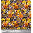thumbnail image 1 of Soimoi Cotton Poplin Fabric Leaves & Floral Artistic Decor Fabric Printed Yard 56 Inch Wide, 1 of 3