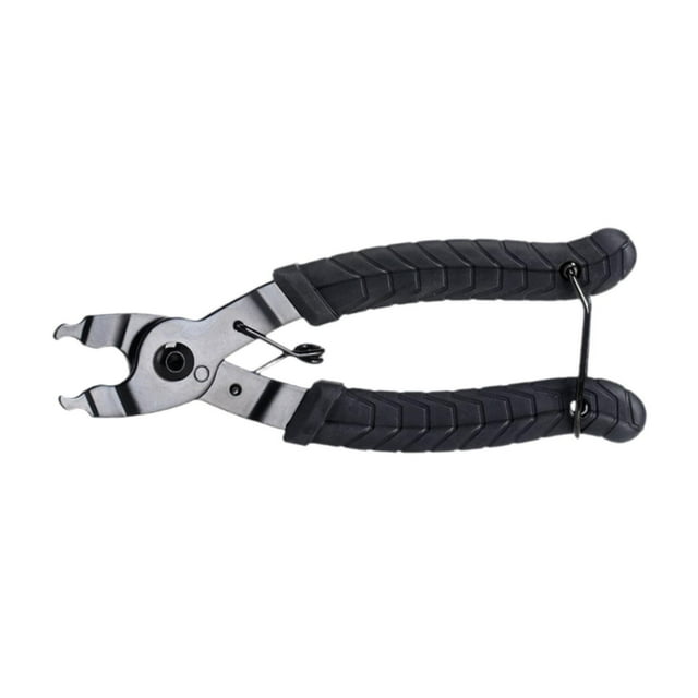 Alicates para eslabones de bicicleta, herramientas de reparación de bicicletas, comprobador de cadena, ligero, herramienta de instalación más cercana Negro