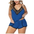 thumbnail image 1 of Lencería Sexy de talla grande para mujer, ropa interior erótica de empalme de encaje, camisola sexual, pantalones cortos, Porno exótico, picardías, disfraces, pijama, 1 of 4