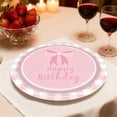 thumbnail image 5 of SLYNSHome 24Pcs Paper Plates Party Supplies Valentine's Day Decoration,Pink Bow 7 inch Plates Disposable Tableware Set for Valentine's Day Wedding Decor, 5 of 7
