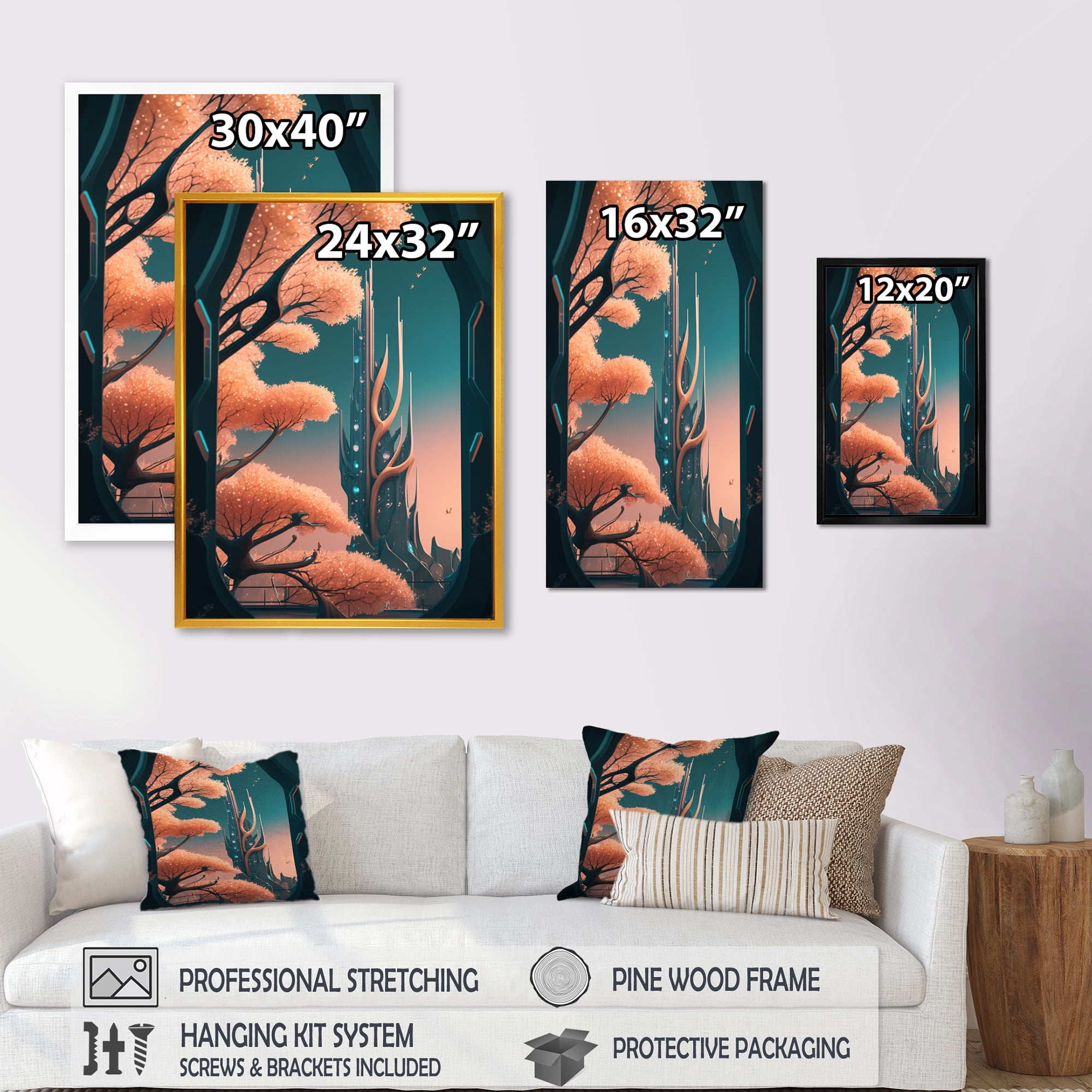 Designart Futuristic Designs I Canvas Wall Art