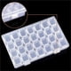 thumbnail image 3 of Monstrate ABS Crystal Embroidery Storage Box Rectangular Salon Container Rivet Detachable Grid Manicure 28 Case Adjustable Almacenamiento y organización del hogar, 3 of 6