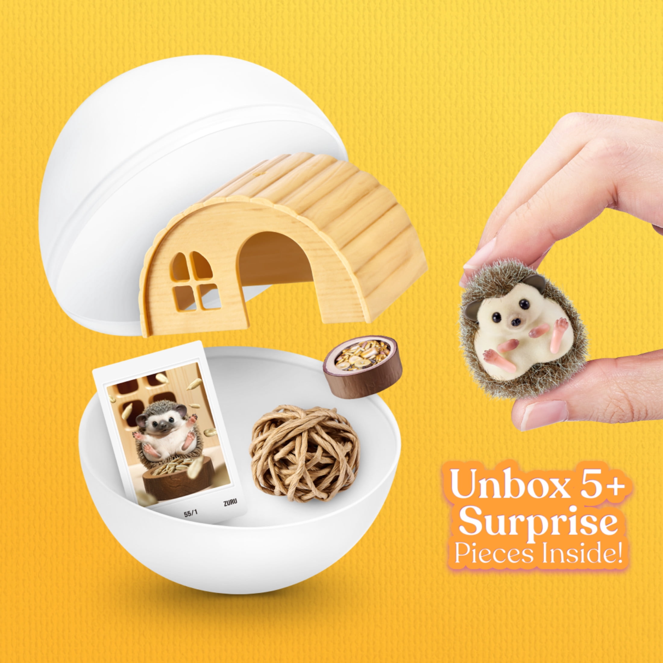 My Mini Pet Series 1 Mystery Capsule by ZURU - Collectible Surprise Unbox Pet Doll with Accessories for Kids Ages 3+