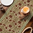 thumbnail image 4 of Table Runner - 72 Inch Long, Boho Floral Kitchen Dining Table Runner Dresser Scarves, Modern Geometric Ethnic Abstract Flowers Red Green Farmhouse Decor for Coffee Tables Wedding Party Banquet, 4 of 8