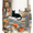 Black Cat Reading Nook, variant on UXIEQU Vibrant Monkey Canvas Wall Art Print 15.75x11.81 Inches