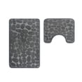 thumbnail image 2 of wolftale Ensemble de Tapis de Bain Super Absorption d'Eau Lavable Multifonctionnel en Polyester Unique pour Toute Pièce Gris Foncé 1 Ensemble, 2 of 6