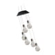 thumbnail image 5 of EeaseMX Lámpara solar de 6 LED con forma de carillón de viento, lámpara colgante para exteriores, luz nocturna decorativa para jardín y patio (carcasa negra), 5 of 8