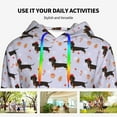 thumbnail image 4 of Haiem Dachshund Dog Puppy for Women's Fashion Hoodies & Sweatshirts with Kangaroo Pocket,Hooded Sweatshirt with Eye-catching Drawstrings-Medium, 4 of 7