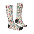 thumbnail image 4 of Lsque Colorful Spots Printed Crew Socks Men's Women's LightWeight Thin Casual Calf Socks ,Knee High Socks,Cotton Socks, 4 of 9