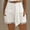White, variant on Shorts for Women's Shorts Casual 2024 Summer Beach Shorts With Pockets Lightweight Loose Fit For Everyday Wear Blue L