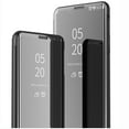 thumbnail image 7 of Dteck For Samsung Galaxy A51 4G,Slim Flip Smart Shockproof Clear View Mirror Stand Case Hybrid Hard PC Protective Phone Cover ,Black, 7 of 7