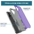 thumbnail image 7 of For iPhone 17 Phone Case, with Tempered Glass Screen Protector, Heavy Duty Rugged Shockproof Full Body Protection Sturdy Durable Cover Cute Bumper for Apple iPhone 17 5G -Purple, 7 of 7