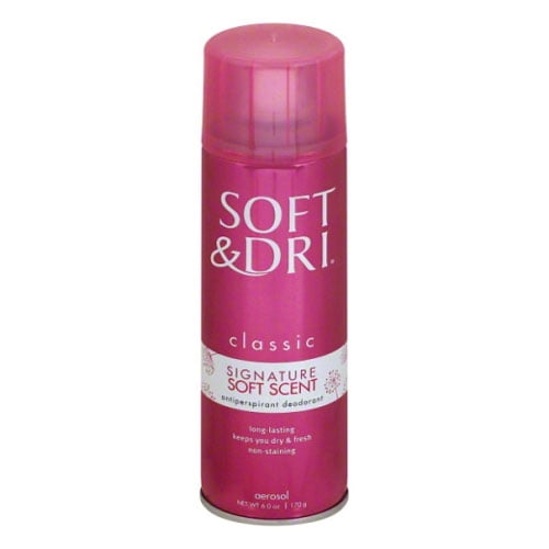 Soft And Dri Classic Aerosol AntiPerspirant Deodorant, Signature Soft