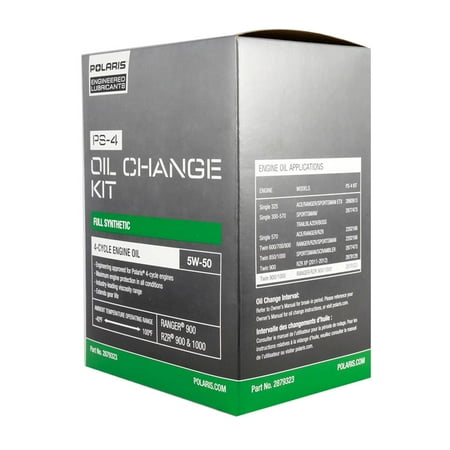 Polaris Rzr Roll Cage - 2879323 Polaris Engineered Oil Change Kit for 2013 - 2019 Ranger XP 900 RZR 900 1000