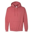 thumbnail image 5 of Gildan Heavy Blend Fleece Hooded Sweatshirt, Soft Pullover Pocket Hoodie, Heather Scarlet Red, M, 5 of 5