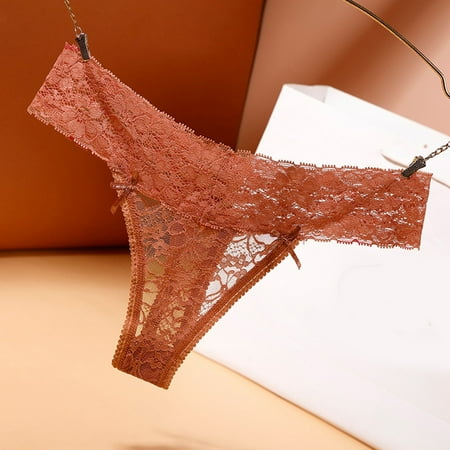 

Hunpta Underwear Women Sexy Thong Lace Panties Breathable Quick Dry Thong Panties
