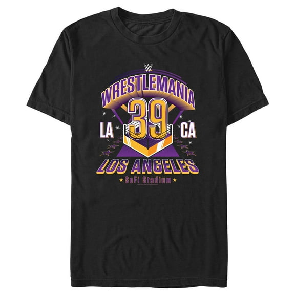 Men's WWE WrestleMania 39 Los Angeles Graphic Tee Black Small