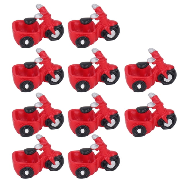 Tricycle Model Toy, Colorful Potted Plant Decoration DIY Ornament Resin Material Mini Tricycle Toy For Display Window