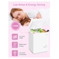 Chest Freezer 3.5 cu.ft Adjustable Thermostat Compact Freezers with