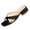 Black, variant on Women's Open Toe Low Block Heels Kitten Dressy Shoes Low Heel Sandals Summer Comfy Sandals