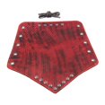 thumbnail image 3 of Brazalete jinwen PU cuero tira muñeca gótico rojo, 3 of 8