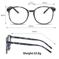 thumbnail image 6 of LifeArt Bifocal Reading Glasses with Round Lenses, Blue Light Blocking Glasses for Women Men, Anti Glare, Reduce Eyestrain (Gray,+0.00/+2.50 Magnification), 6 of 7