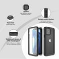 thumbnail image 6 of Dteck iPhone 12 Mini Case Waterproof IP68 Dustproof Case with Built-in Screen Protector, Underwater Outdoor Full Body Heavy Duty Shockproof Protective Cover, Black + Clear, 6 of 10