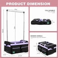 thumbnail image 2 of Dance Bag With Garment Rack, 27" Dance Garment Bags for Dancers Girls, Dance Costume Garment Bag with Wheels, Collapsible Rolling Garment Bags for Travel, Duffle Bag Luggage for Women and Men, 2 of 7
