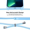 thumbnail image 3 of Funda de silicona líquida para iPhone 13 Pro Max, azul, 3 of 5