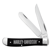 Case XX Knives Harley-Davidson Black Mini Trapper Stainless Pocket Knife