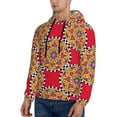 thumbnail image 2 of Hoodies for Men - trendy bright red checkered pattern Long Sleeve Comfrt Men'S Fashion Hoodies & Sweatshirts, Sweatshirts for Men Hoodies Pullover Clothing Clothes with Pouch, 2 of 7
