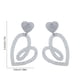 thumbnail image 3 of Pendientes de corazón de tinta rosa para San Valentín, pendientes huecos de Europa y Estados Unidos, pendientes coreanos sencillos, pendientes de oreja, pendientes de amor acrílicos para mujer., 3 of 6