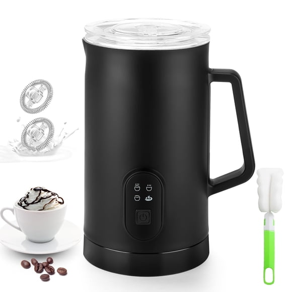 Espumador de Leche, Vaporizador de Leche Automática,4 en 1 Fabricante de Espuma de Leche, Espumador de Leche y Calentador Eléctrico para Leche Caliente,Café con Leche,